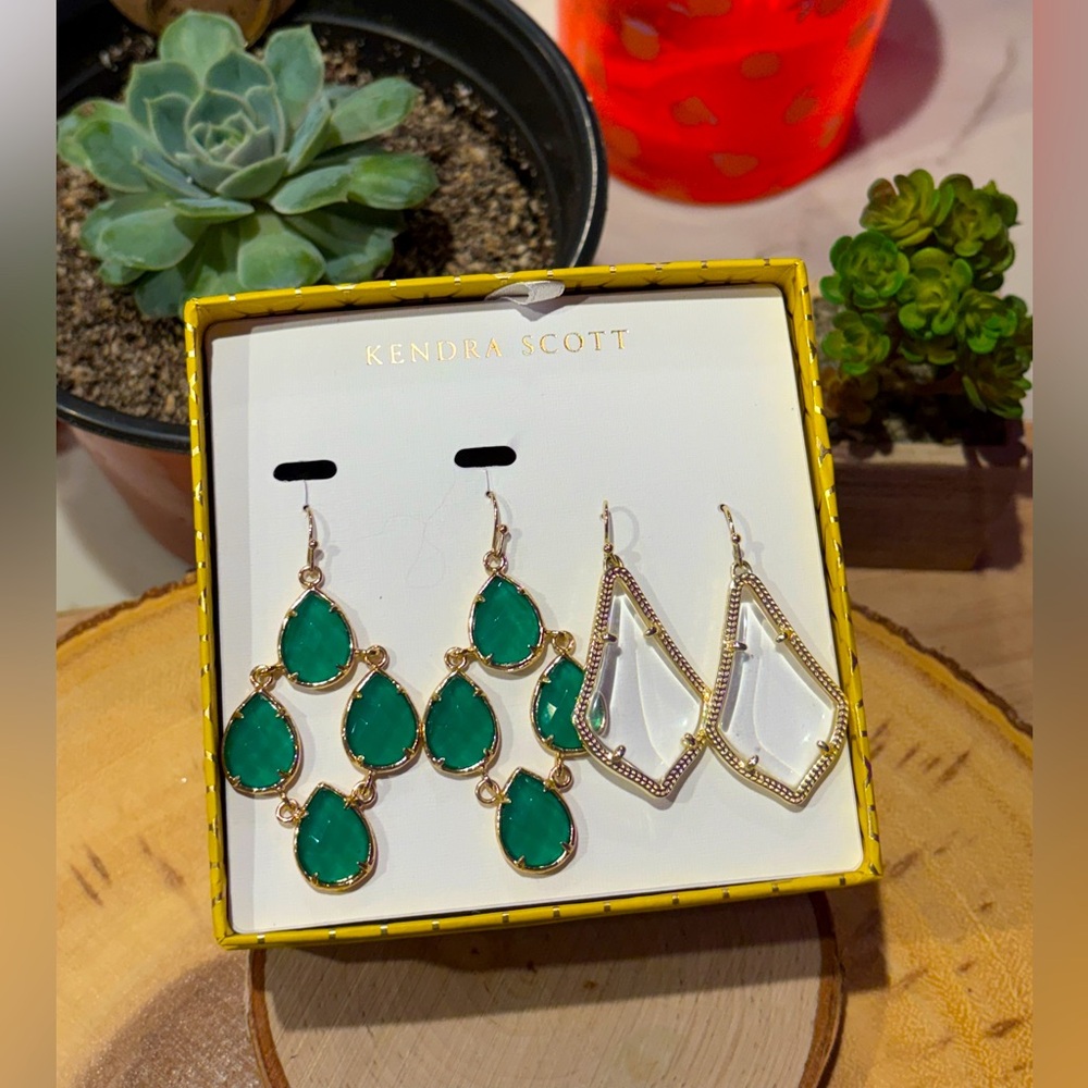 NWT Kendra Scott Earrings DUO💚💛✨